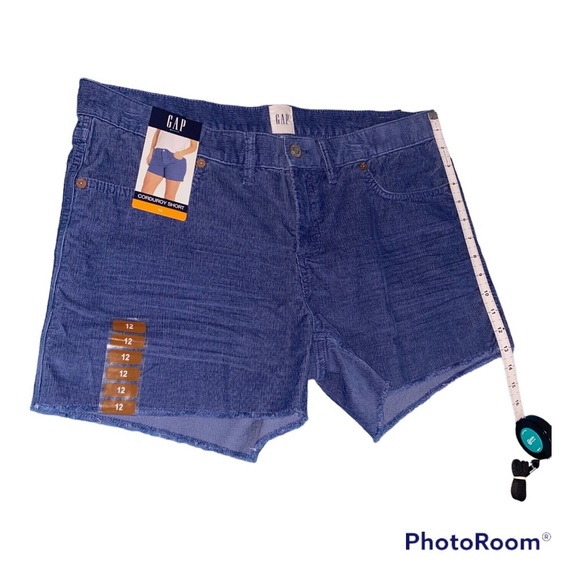 GAP Frayed Hem Soft Stretch Corduroy Shorts | Sizes 8, 10, 12 - Picture 7 of 14